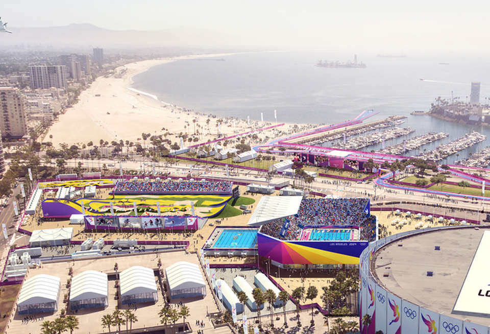 Rendering of possible Summer Olympics locations in LA.