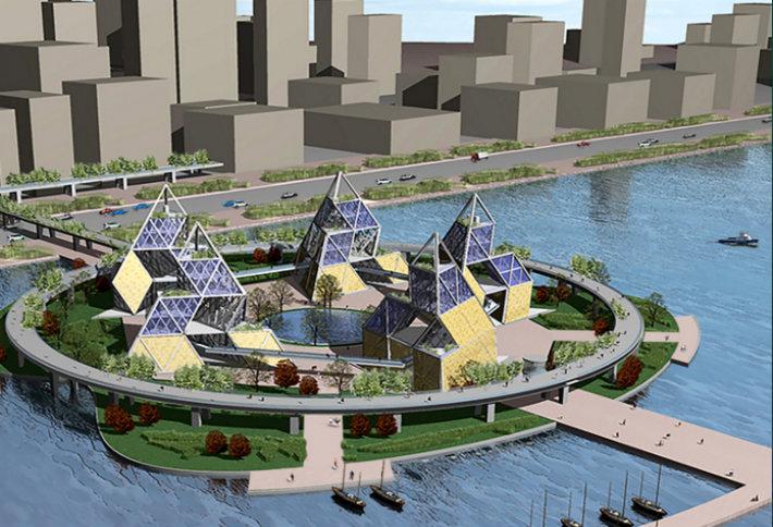 Architect Releases Plans For Man-Made Island In The Hudson
