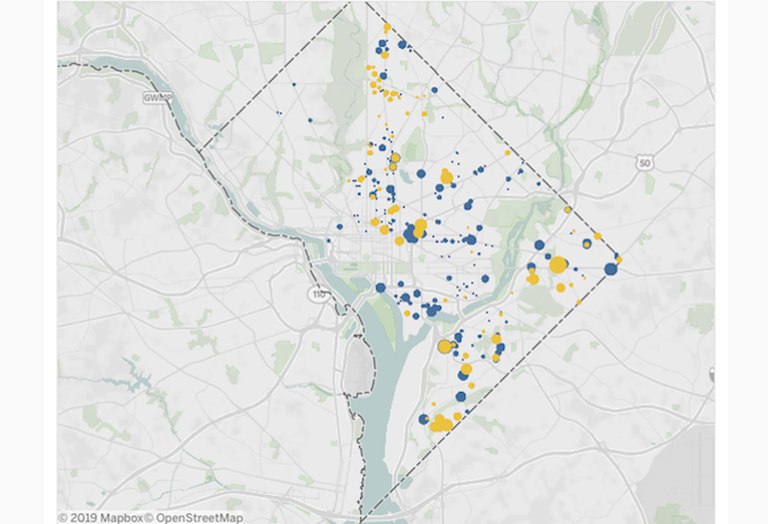 D.C. Fiscal Policy Institute Affordable Housing Map