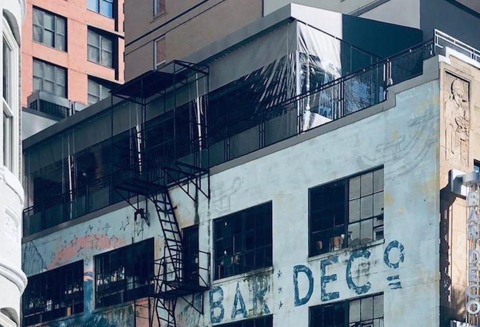 The new rooftop tent at Bar Deco in Chinatown. 