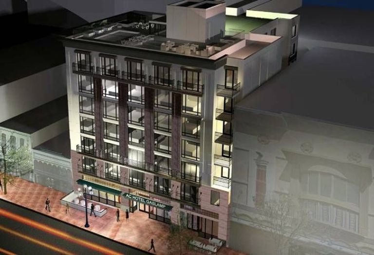 This 147-key AC Hotel by Marriott in the Gaslamp Quarter is being proposed by Scottsdale, AZ-based The Briad Group. 