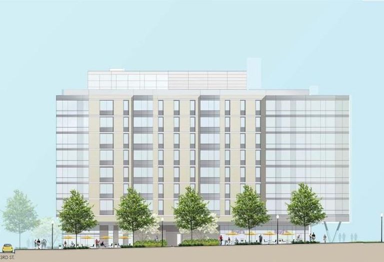 A rendering of the 56-unit development planned at 301 Florida Ave. NE. 