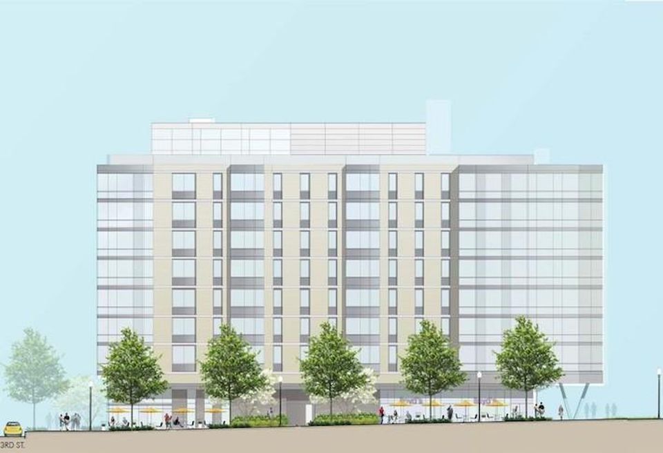 A rendering of the 56-unit development planned at 301 Florida Ave. NE.