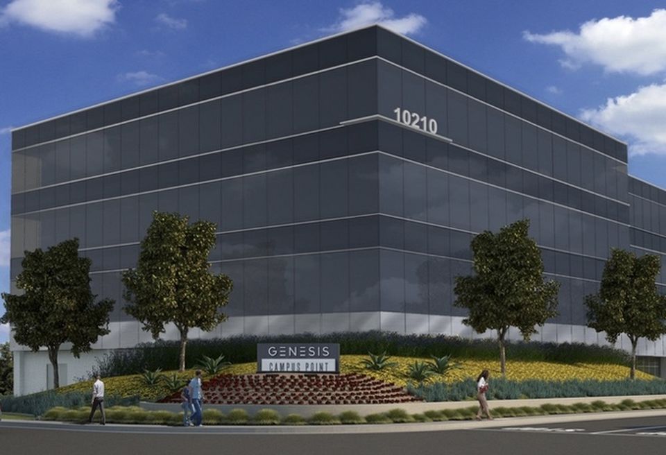 Phase 2 Campus Point 10210 is one of three building on the Genesis campus being redeveloped from office to biotech space.