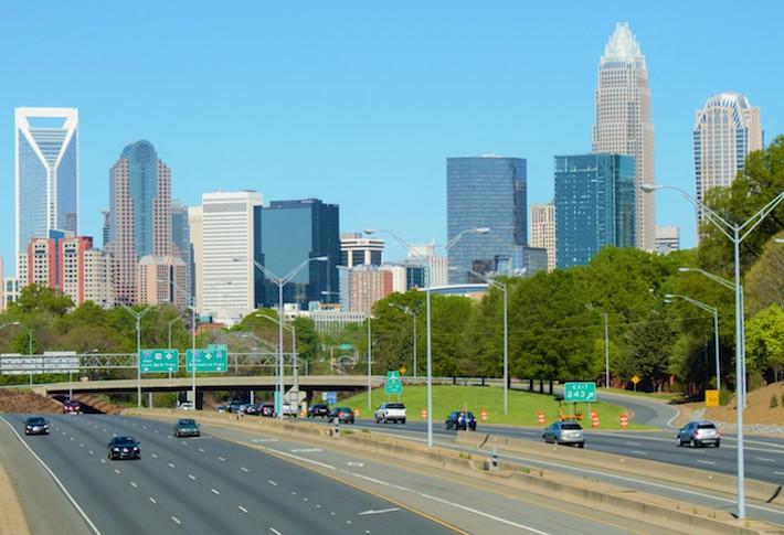 The Charlotte, North Carolina skyline