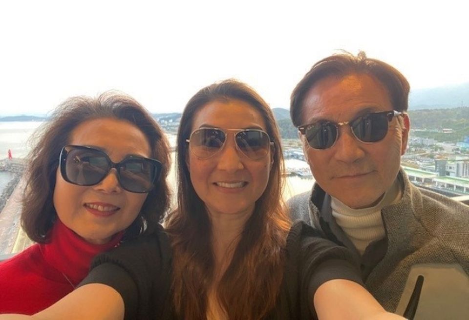 Kwak With Parents in Korea