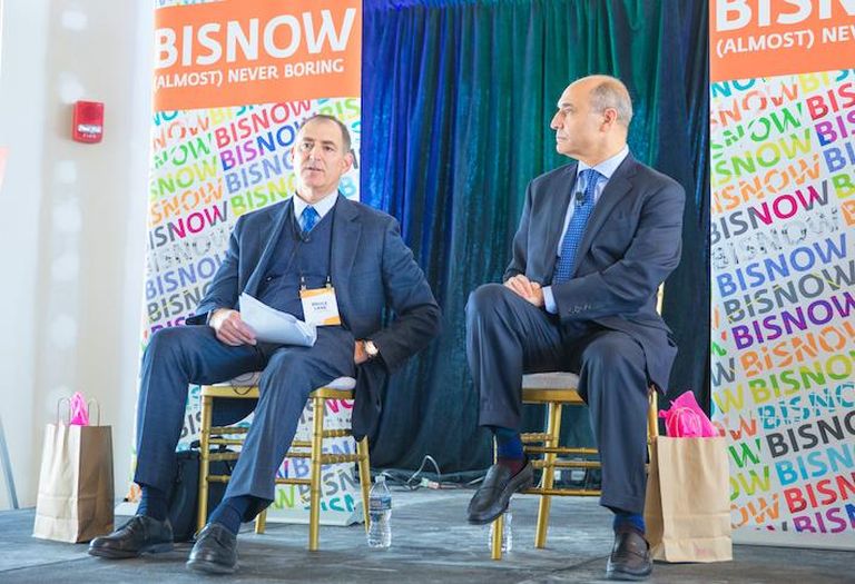 Meridian Group co-founder Bruce Lane and Arlington Economic Development Director Victor Hoskins