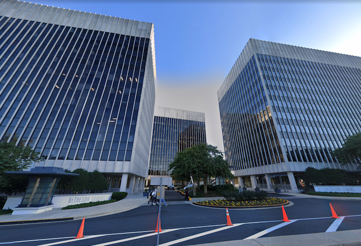 The Bethesda Towers office complex at 4330, 4340 and 4350 East West Highway. 