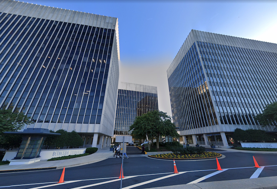 The Bethesda Towers office complex at 4330, 4340 and 4350 East West Highway.