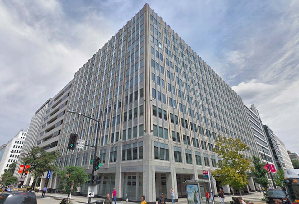 WashREIT's office building at 1775 Eye St. NW