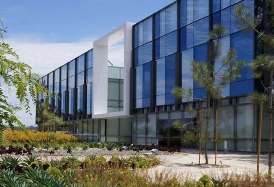 Exterior of 300k SF Campus Point Phase 2 biomed complex.