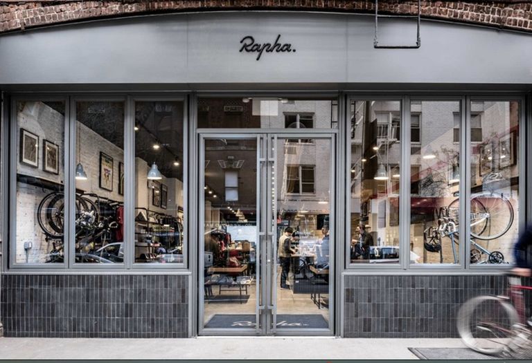 Rapha Clubhouse storefront.