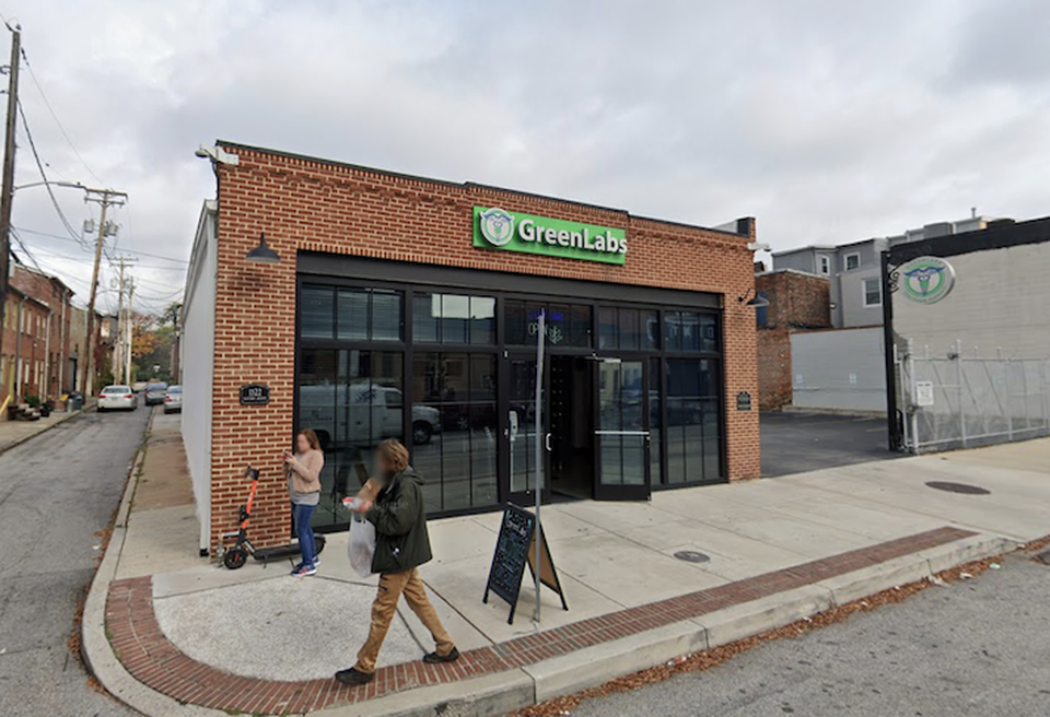 The GreenLabs medical marijuana dispensary on Eastern Avenue in Baltimore.