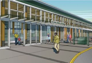 Tacoma Train Station Using Cross-Laminated Timber