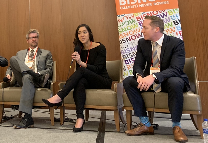 Chelsea Investment Corp. Government Relations Manager Bob Cummings, Bosa Development In-House Counsel Ashley Gosal, and CityView Senior Director Stephen Anderson.
