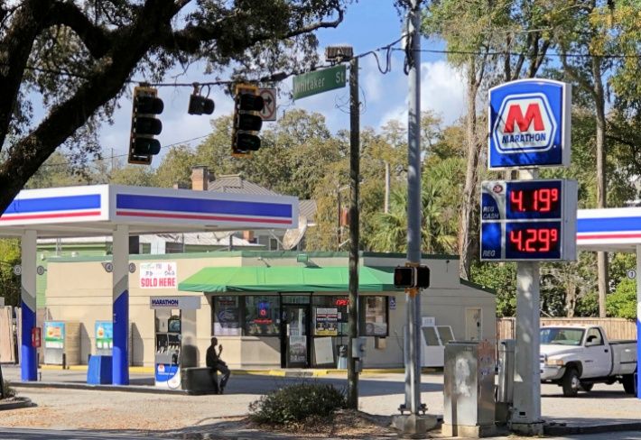 gas station