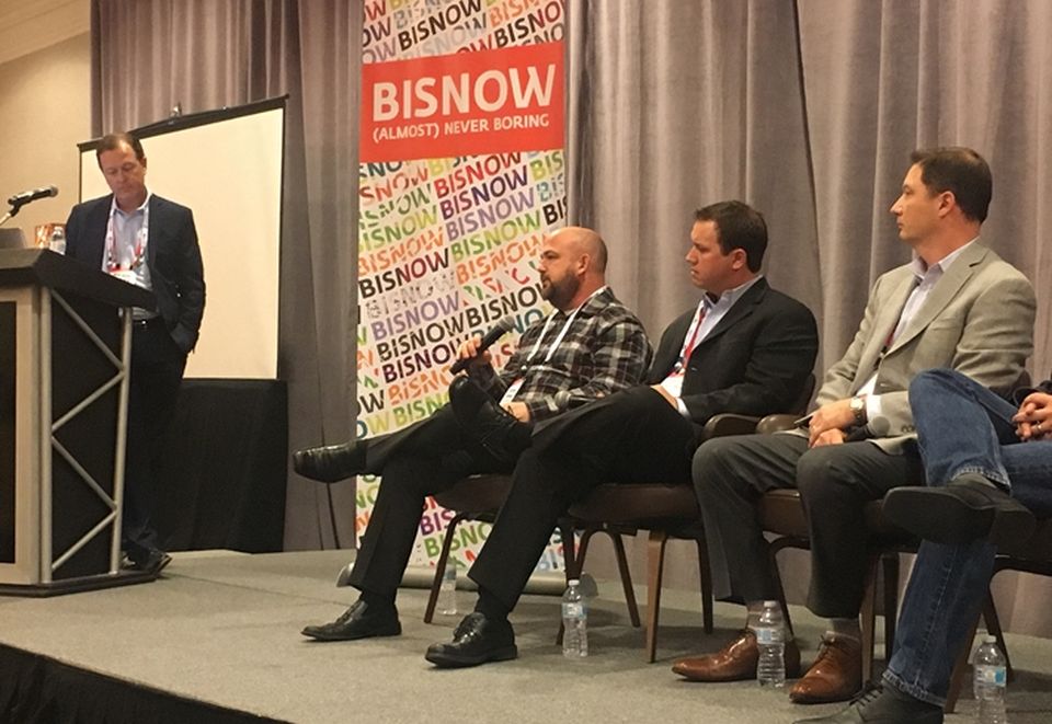 Black & Veatch Director, Data Centers Rob Nash-Boulden, who moderated, Wave Broadband | RCN Vice President, Critical Infrastructure Engineering Matthew Waymire, QTS Director, Strategic Procurement Nathan Hazelwood, and DartPoints Chief Development Officer Michael Ortiz.