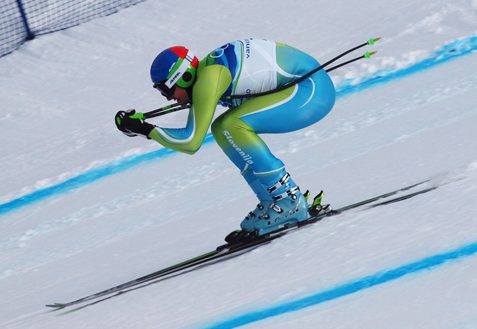 Slovenia's Andrej Šporn at the 2010 Winter Olympics