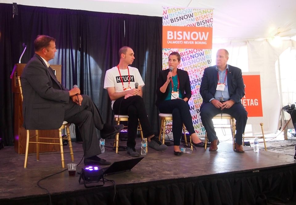 Digital Crossroads Managing Member Thomas Dakich, who moderated, Turing Group Managing Partner and CTO Eric Dynowski, VIATechnik Founder and CEO Danielle Dy Buncio, and Walgreens Director, Data Center and Server Services John Brooks,