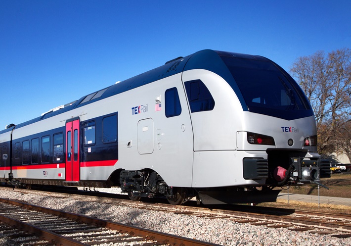 TEXRail Train in Grapevine