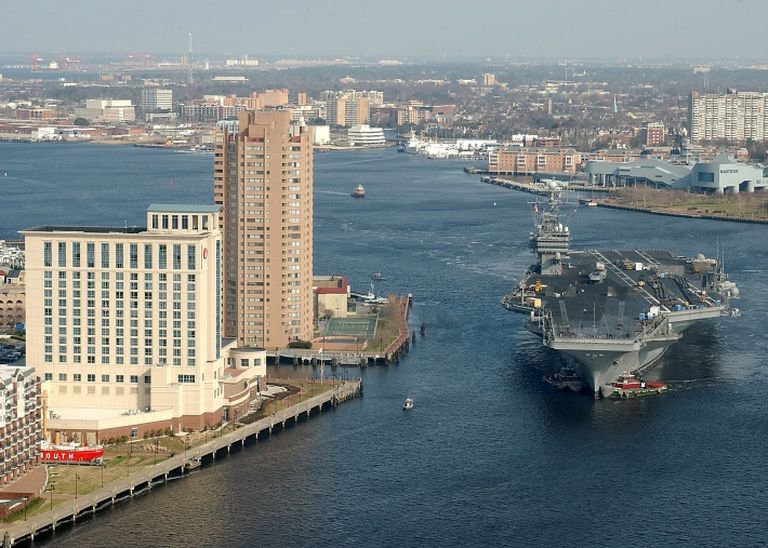 USS George Washington in Norfolk Naval Station