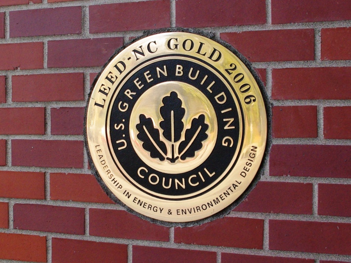 Hillsboro_Civic_Center_LEED_Gold_plaque