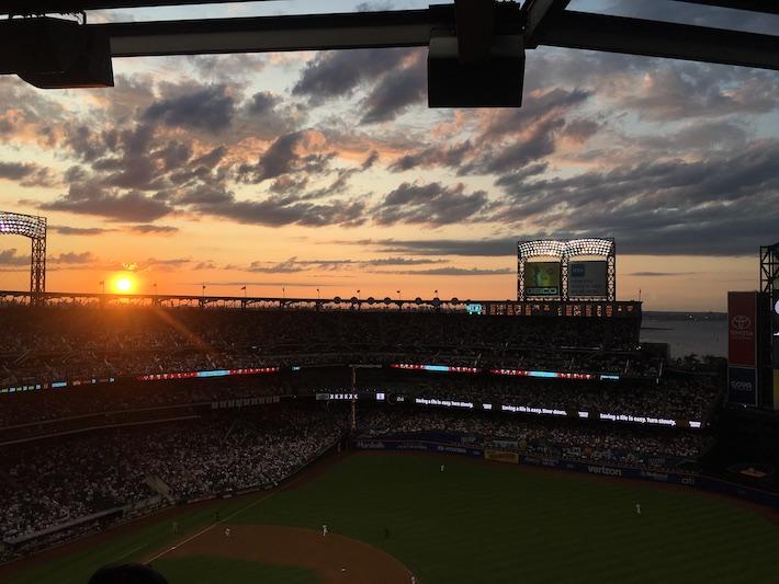 Citi Field during a Mets v. Nationals game in August 2019