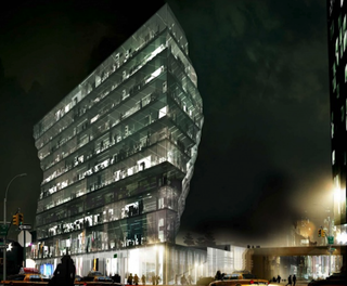Rendering of Solar Carve Tower in Manhattan's Meatpacking District
