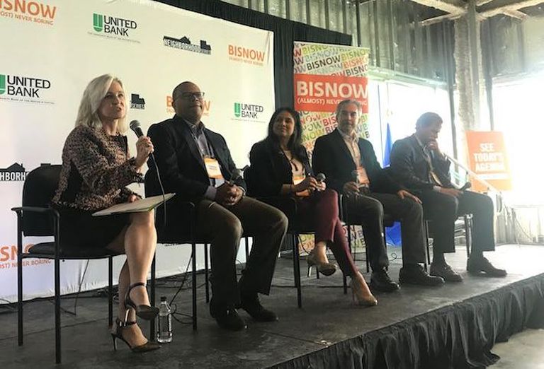 Edwards Performance Solutions' Gina Abate, Tenable's Stephen Riddick, STEER Tech's Anuja Sonalker, Gula Tech Adventure's Ron Gula and CBRE's David Fields