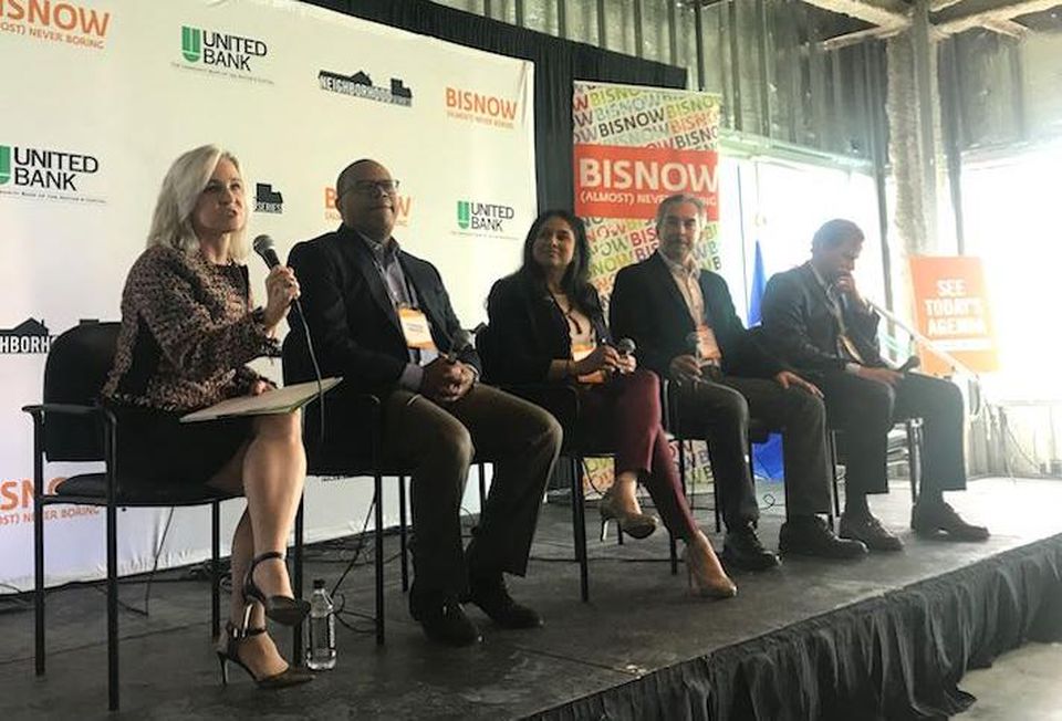 Edwards Performance Solutions' Gina Abate, Tenable's Stephen Riddick, STEER Tech's Anuja Sonalker, Gula Tech Adventure's Ron Gula and CBRE's David Fields