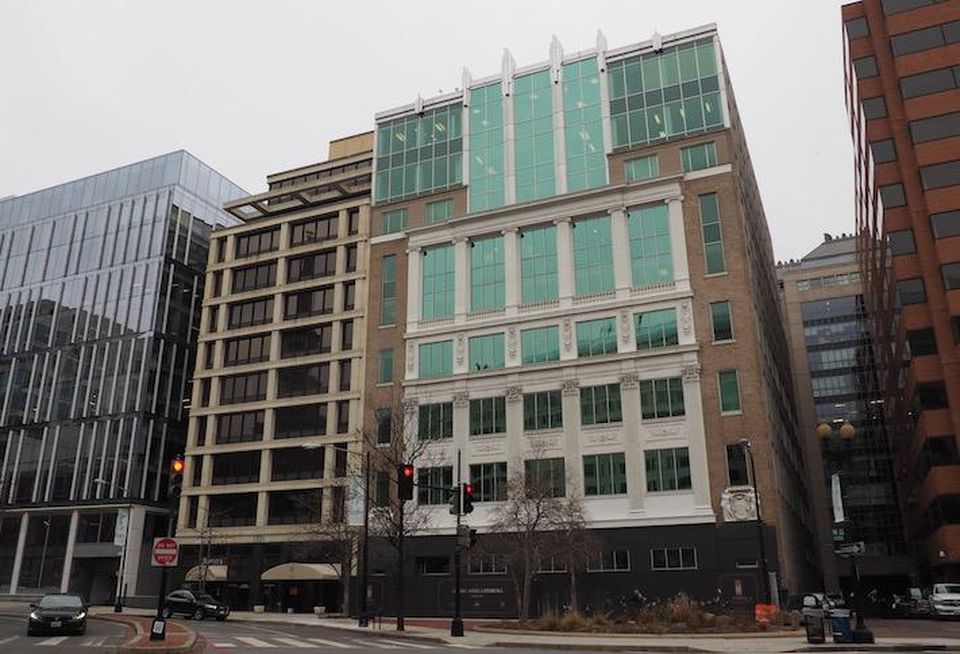 The office building at 1307 New York Ave. NW, branded as The Herald.
