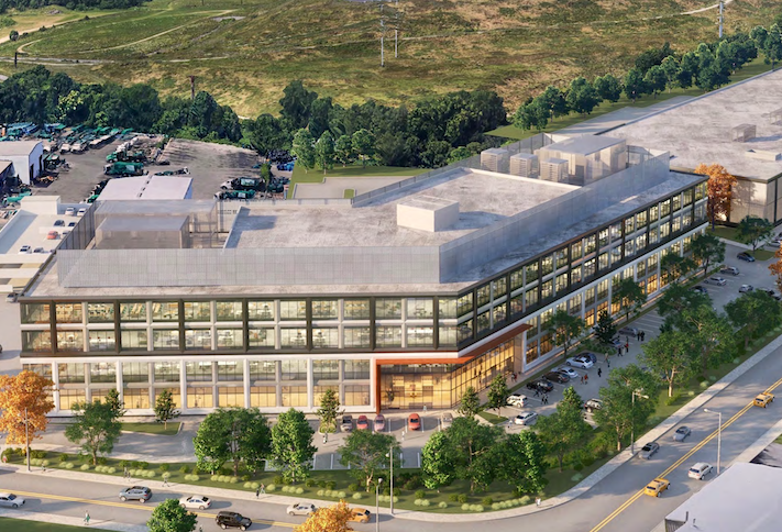 A rendering of CC&F's proposed life sciences campus in Woburn. 