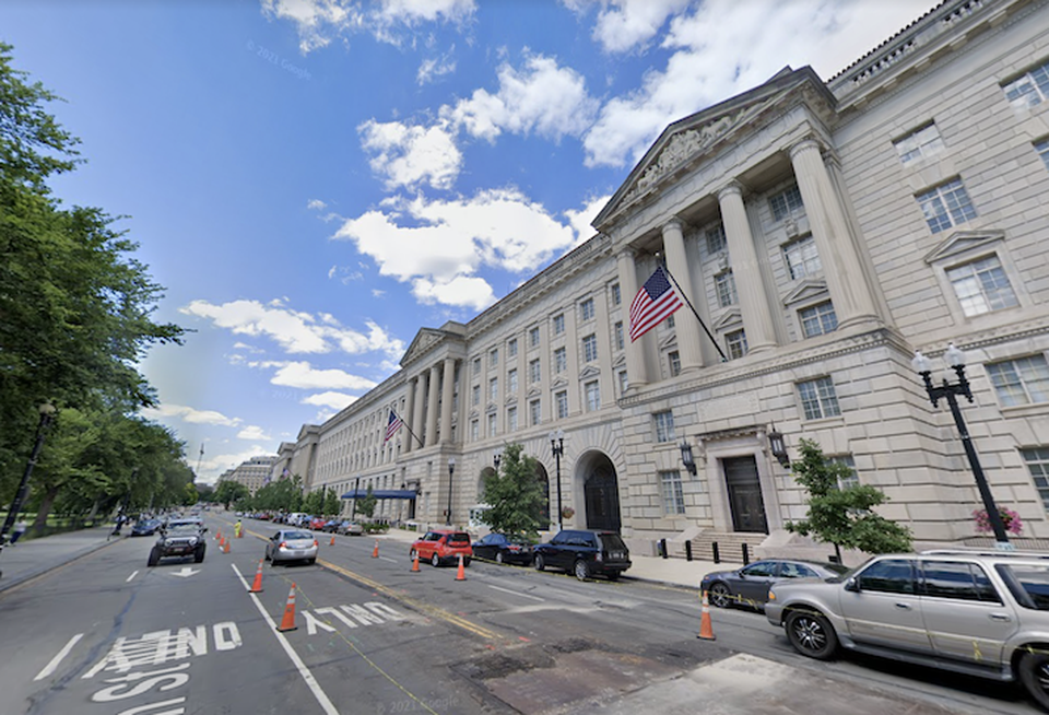 The Department of Commerce headquarters at 1401 Constitution Ave. NW in D.C.