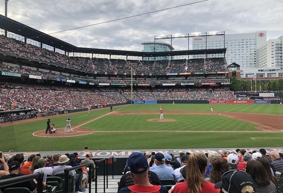 Oriole Park at Camden Yards, photographed in 2019.