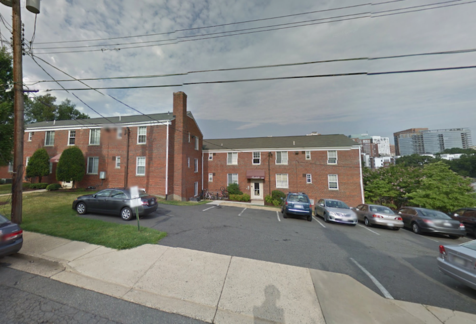 The Marbella Apartments building at 1300 North Pierce St. in Arlington.