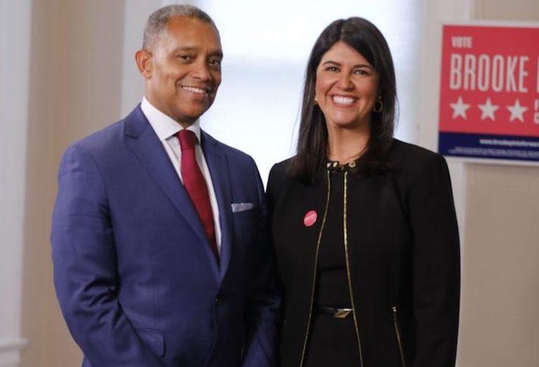 D.C. Attorney General Karl Racine and Council Member Brooke Pinto. 