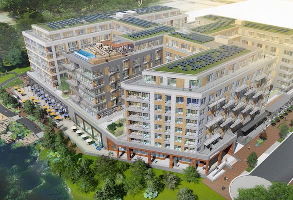 A rendering of the RiverPoint development on Buzzard Point.