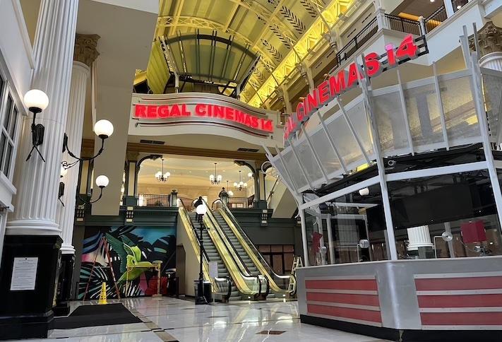 The Regal Cinemas movie theater inside Gallery Place is slated to close next month. 