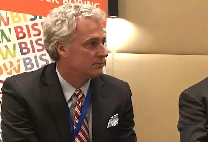 Greenberg Gibbons CEO Brian Gibbons at a 2017 Bisnow event. 