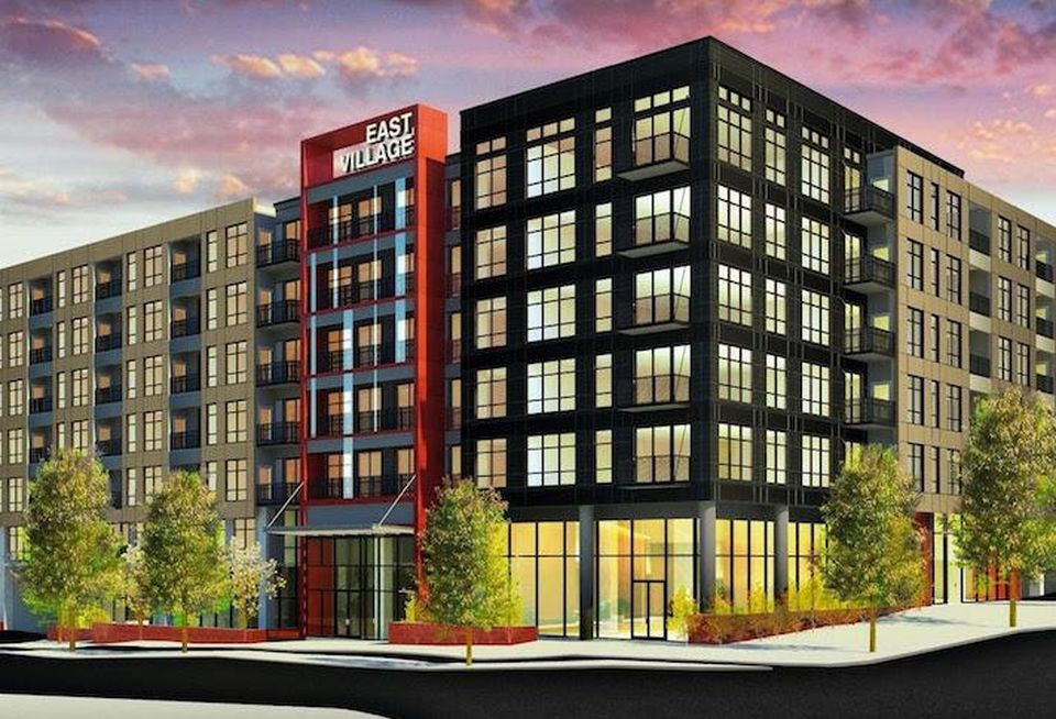 A rendering of Foulger-Pratt's 335-unit North Bethesda Gateway project.