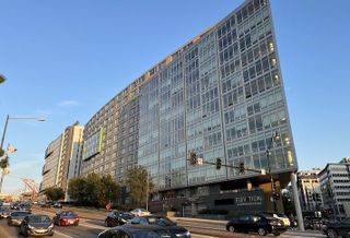 The Elevation at Washington Gateway project on New York Avenue, with the new second phase on the left. 