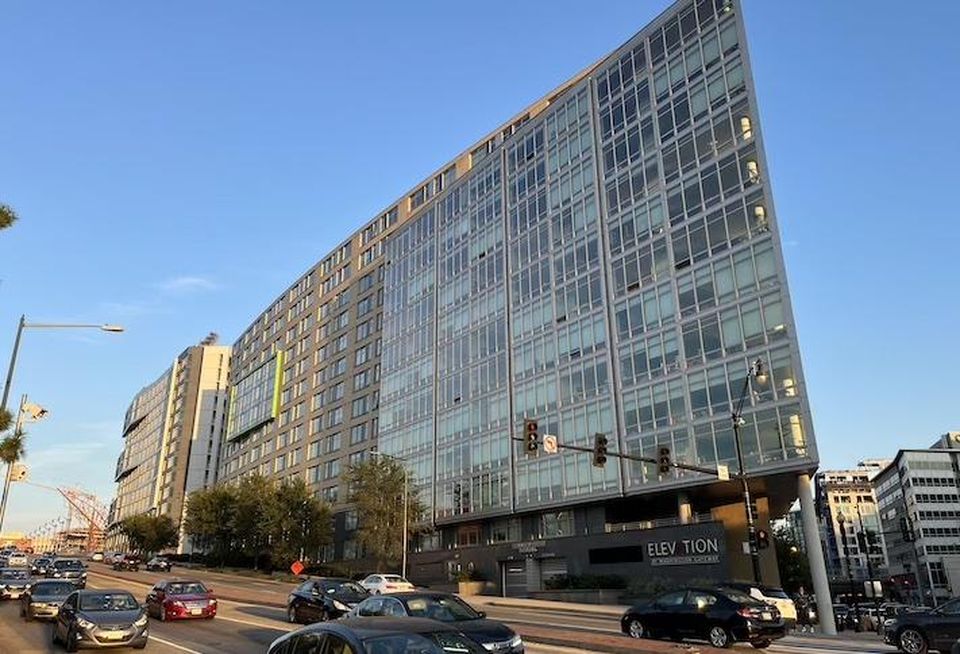 The Elevation at Washington Gateway project on New York Avenue, with the new second phase on the left.