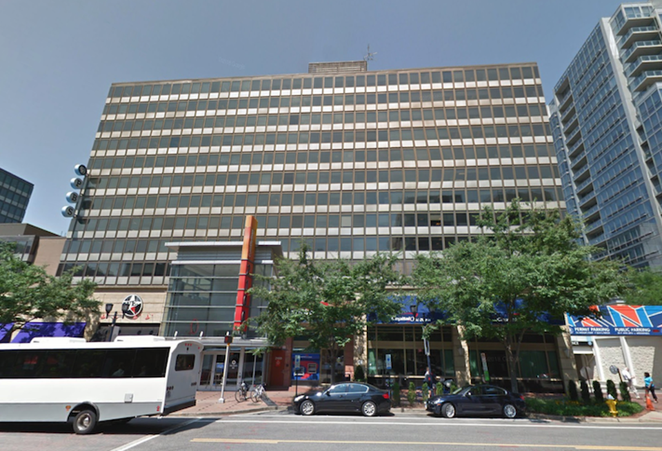 The office building at 2100 Crystal Drive in Crystal City.