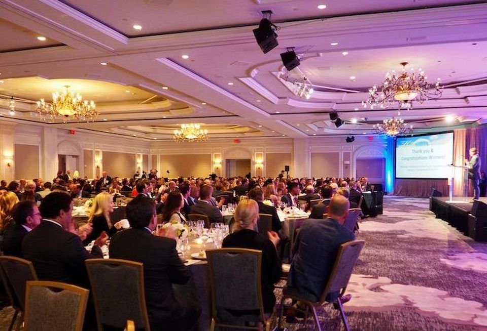The CREBA Awards ballroom at the Ritz-Carlton in D.C.