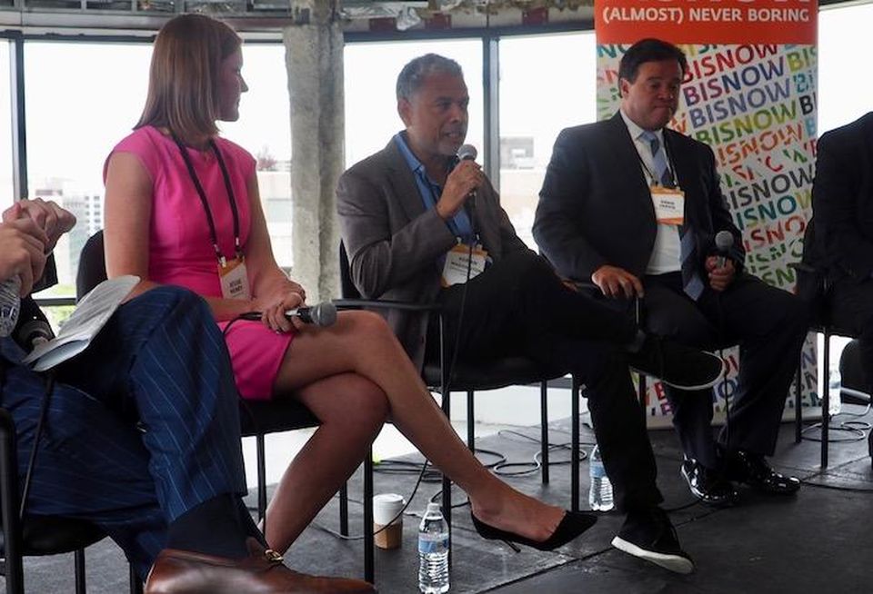 Charger Ventures' Jessie Henry, Neighborhood Development Co.'s Adrian Washington, Jarvis Commercial Real Estate's Ernie Jarvis