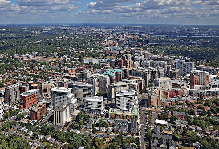The D.C. suburb of Arlington has long had high-density development around its Metro stations but single-family neighborhoods throughout the rest of the county. 