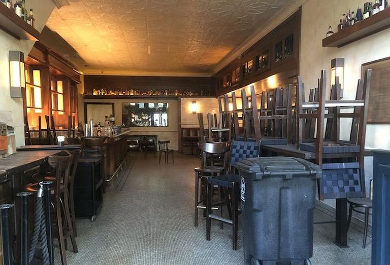 The inside of the former bar at 319 Pennsylvania Ave. SE, photographed Tuesday. 