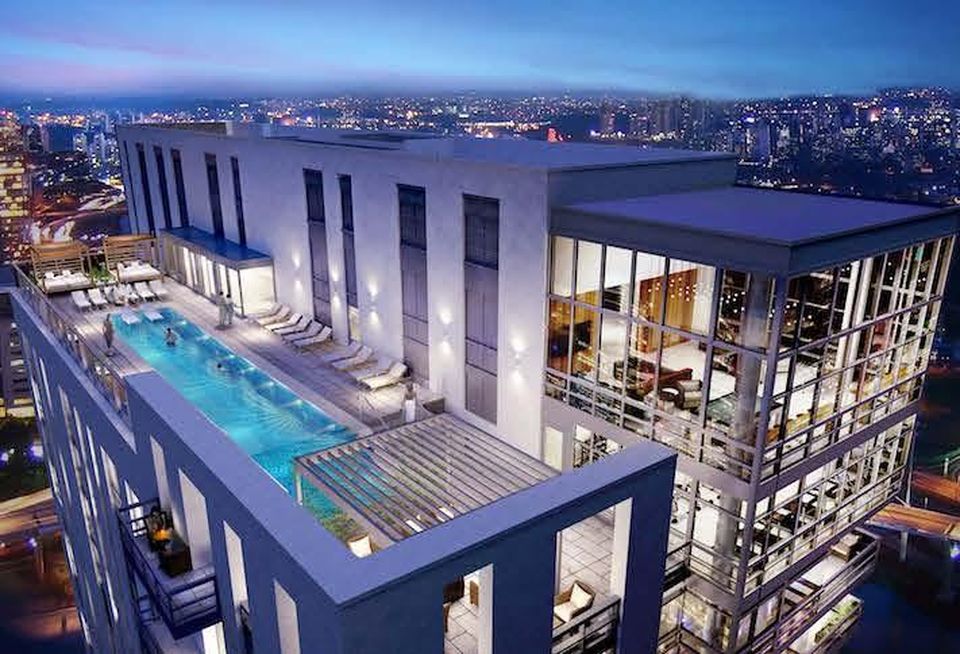 A rendering of the rooftop at the new J Sol apartment building in Ballston.