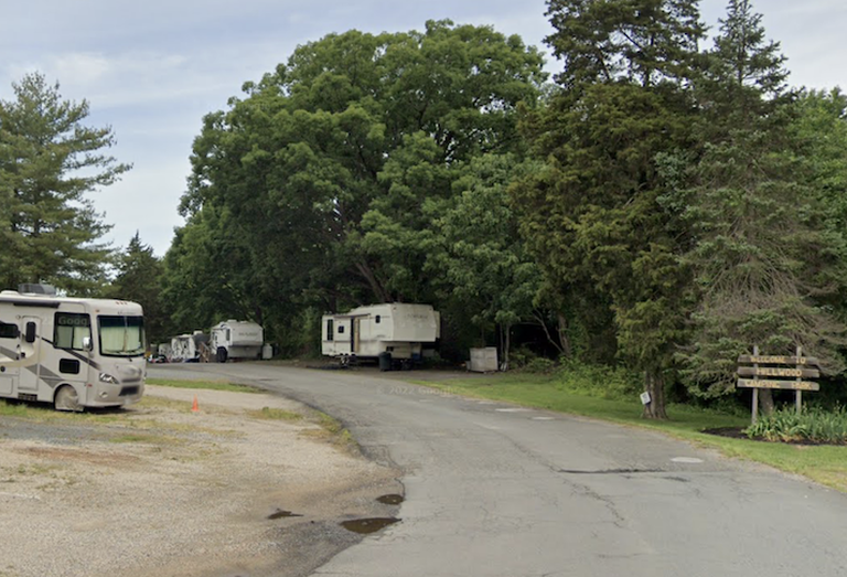 The entrance to the Hillwood Camping Park in Gainesville, Virginia. 