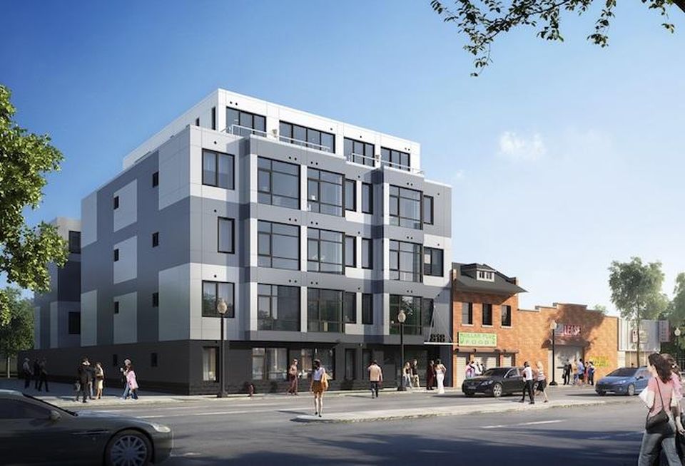 A rendering of Acumen Cos.' project at 818 Bladensburg Road NE